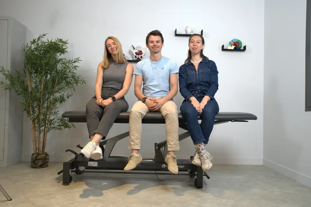 L'équipe pédagogique : Antoine Couly, Méline Gomont et Claire Hirigoyen